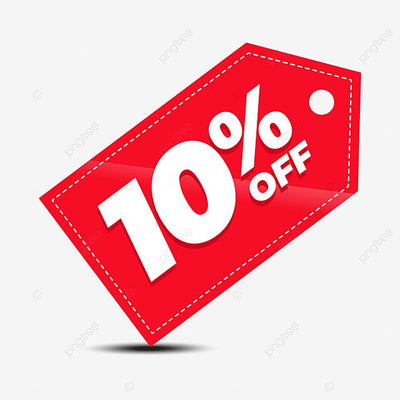 get 10% off all on product's